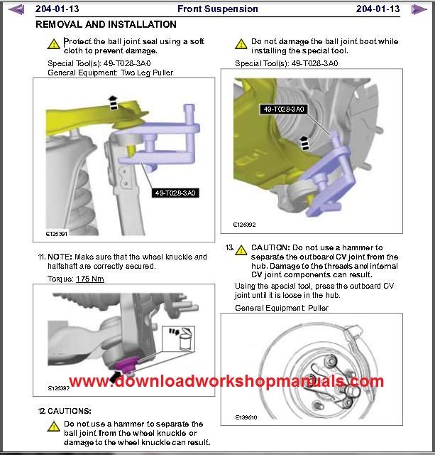 Ford Ranger PDF Workshop Manual